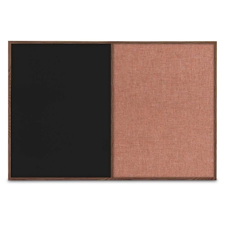 United Visual Products Slim Style Indoor Enclosed Radius Corkbo UVRDS23SB-SATIN-PUMICE